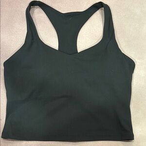 Women's Black Racerback Sports Bra